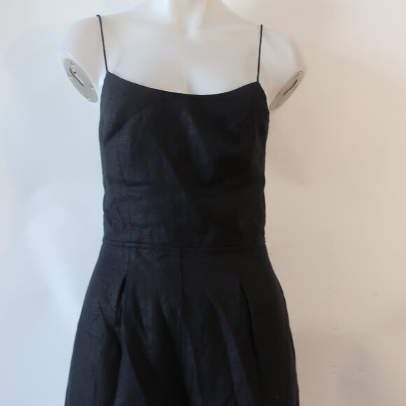 NWT Women Faithfull the Brand Black Pure Linen Sleeveless Antibes Jumpsuit 4 - Picture 6 of 14